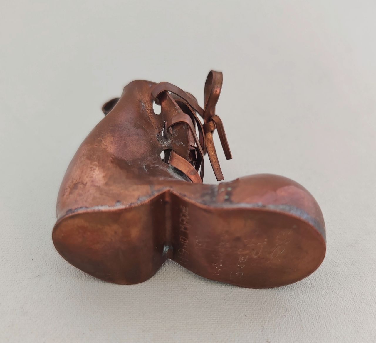 Miniature E.B. Somerville Gearnsey Copper Boot, 1983 image 4