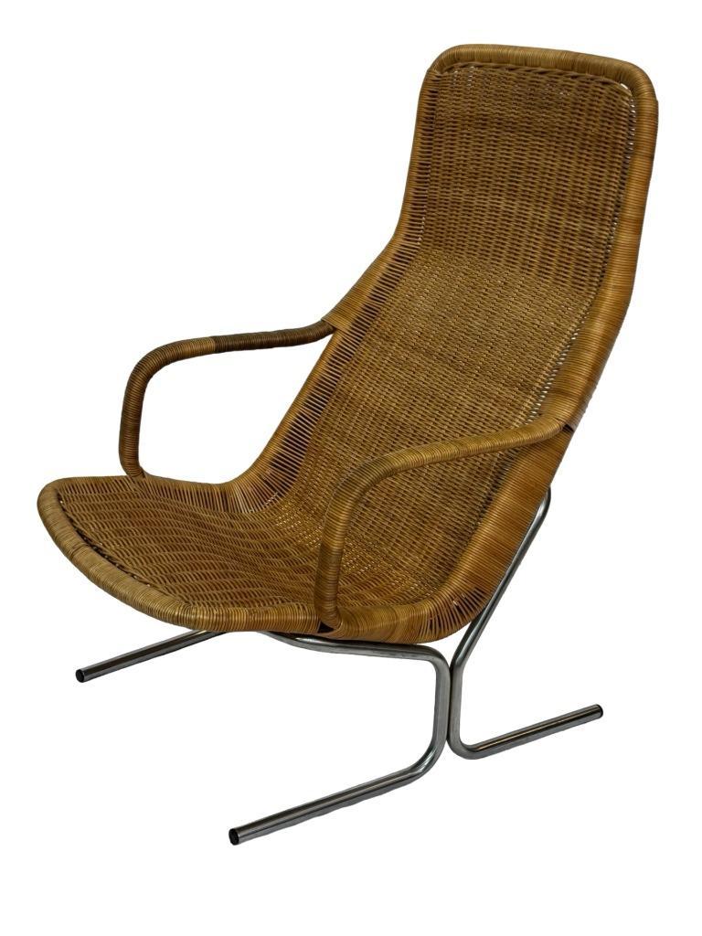 Vintage Rotan Fauteuil - Dirk Van Sliedregt Jaren 60 Design image 11