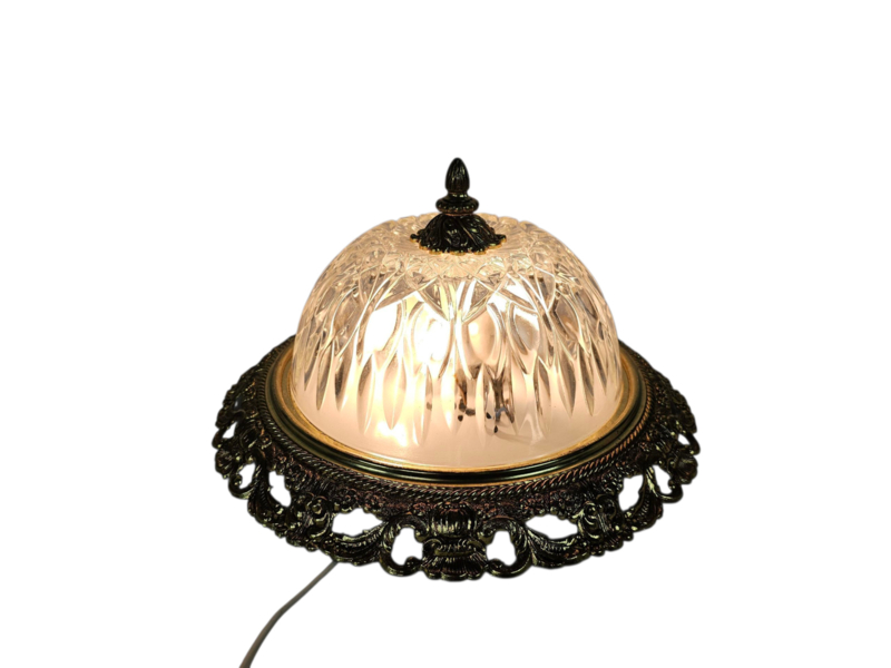 Massive - Hollywood Regency Stijl - Messing - Glas - 3e Kwart 20e Eeuw image 7