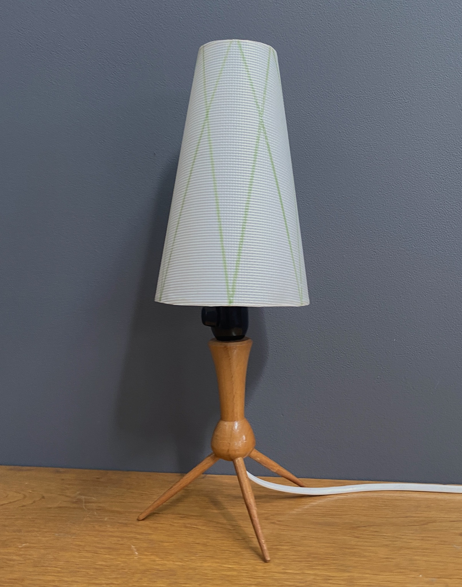 Wood Smalll Table Lamp 1960s image 2