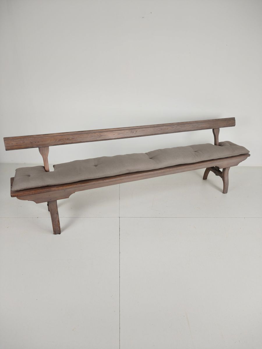 Victoriaanse Spoorwegbank Hout – Zeldzaam Ontwerp Met Omkeerbare Rugleuning image 4