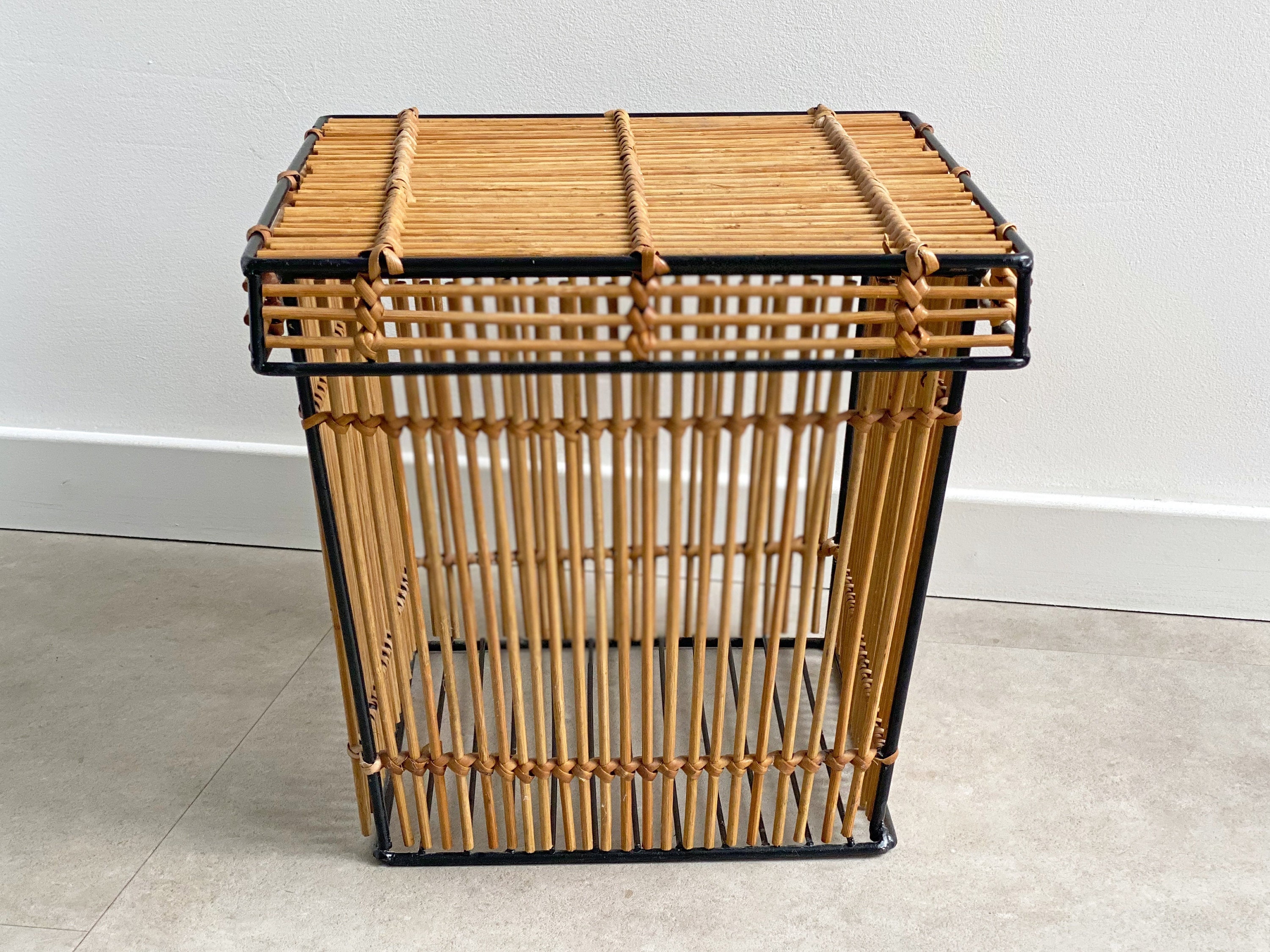 Mid Century Rohe Noordwolde Rotan Mand image 2
