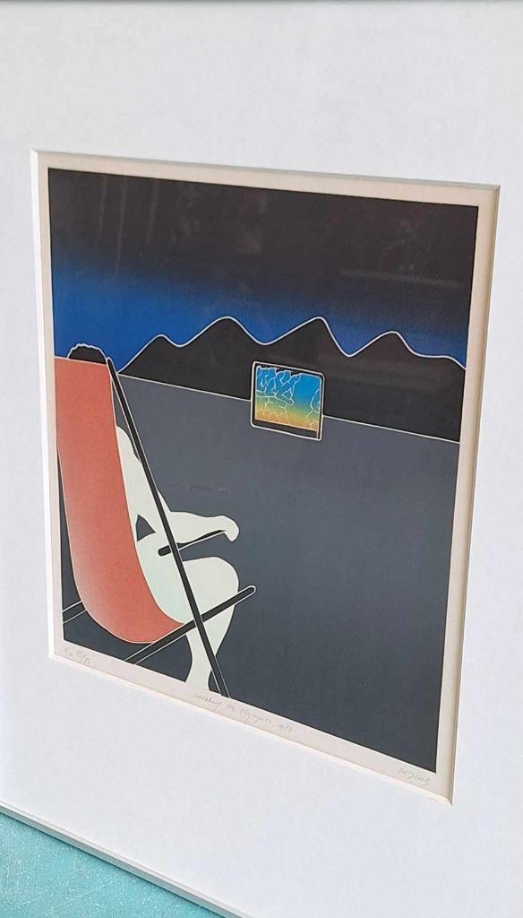 Ets Van Thom De Jong (1940-1988), Watching The Olympics. image 3