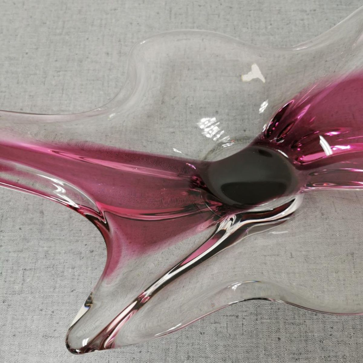 Vintage, Murano Glazen Schaal, Fruitschaal Serveerschaal Gekleurd Glas image 3