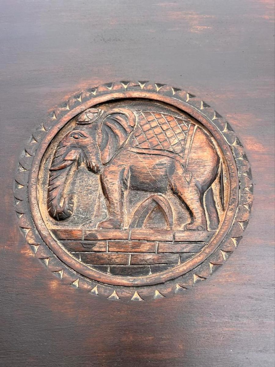Summer Sale! Antieke Anglo Indian Olifant Tafel Vintage image 7