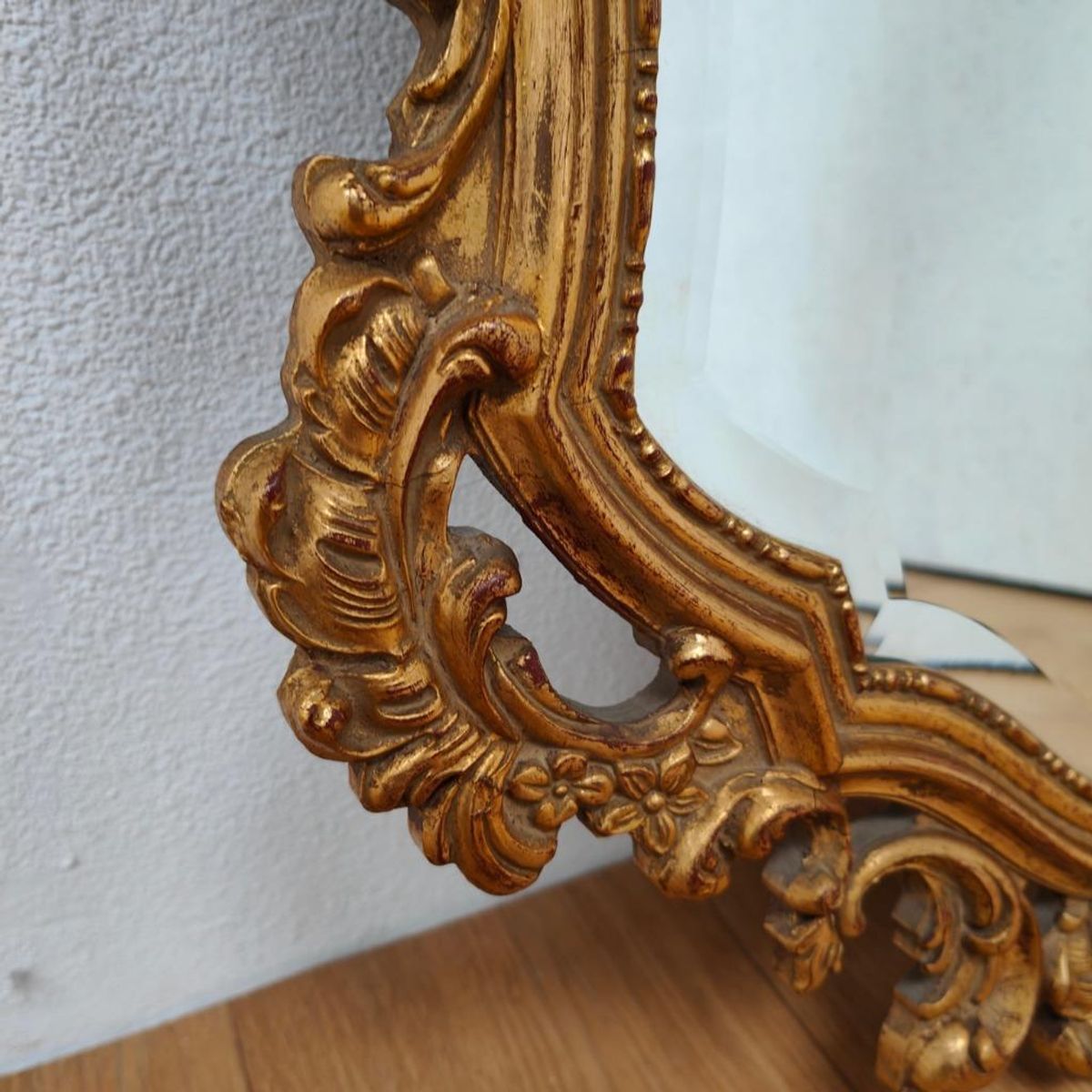 Vintage Barok Brocante Rococo Spiegel Schouwspiegel Facet 13 image 17
