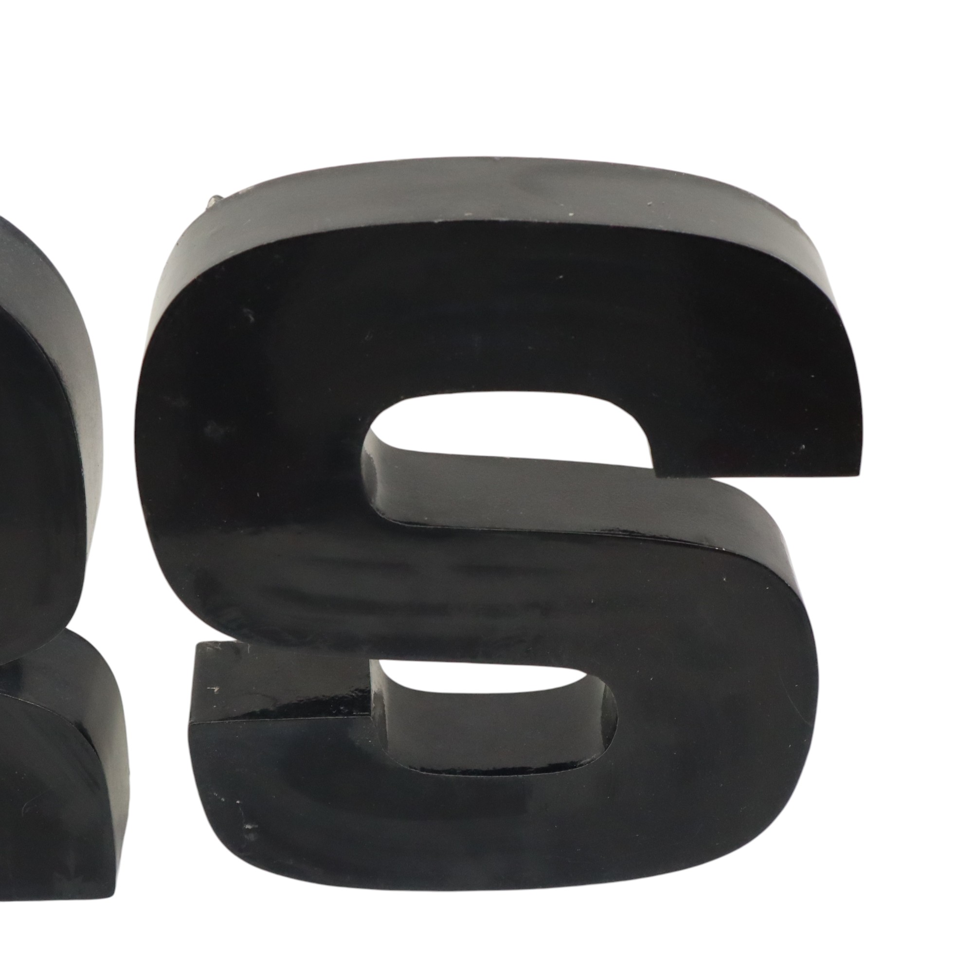 Grote Metalen Letters Cars Zwart Gelakt Reclame Mancave image 13