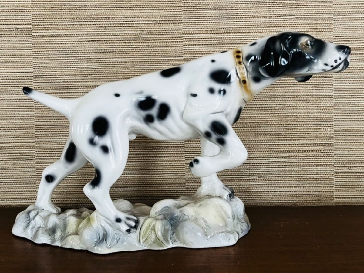 Grote Vintage Pointer Jacht Hond Keramiek image 6
