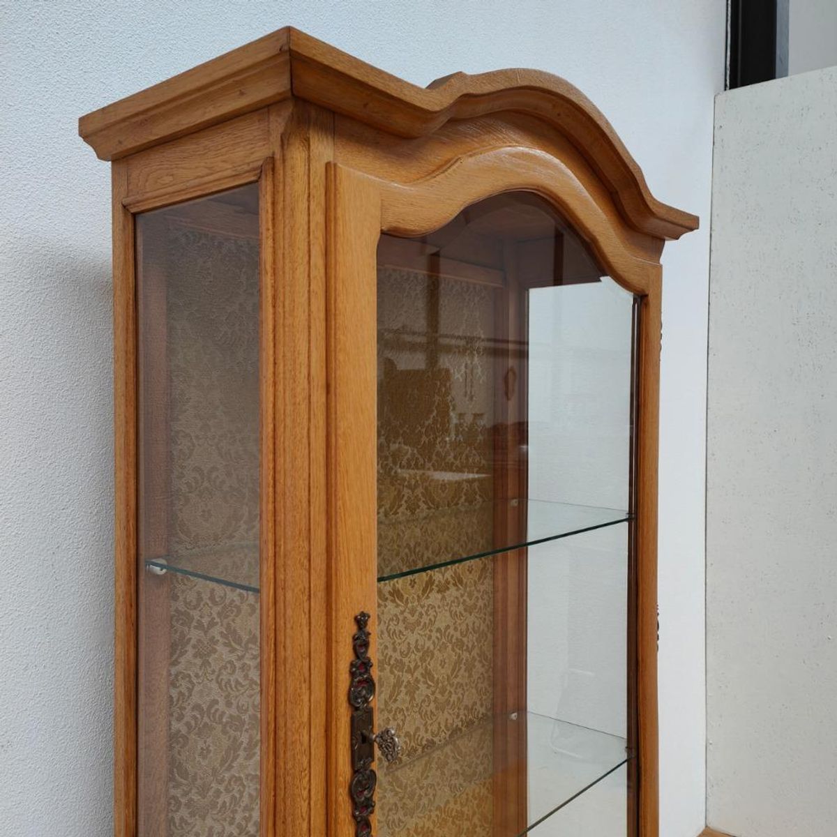 Antieke Vintage Houten Vitrinekast Wandkast Servieskast Kast image 17