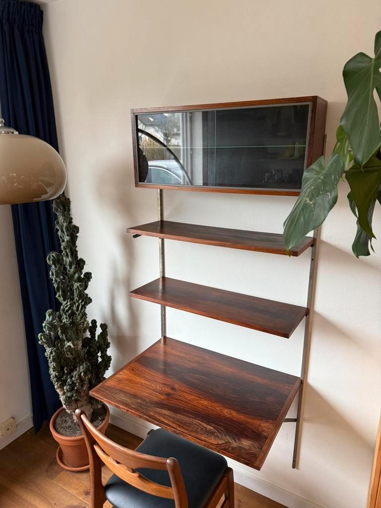 Pastoe Wandsysteem Met Bureau In Palissander 1960s image 4