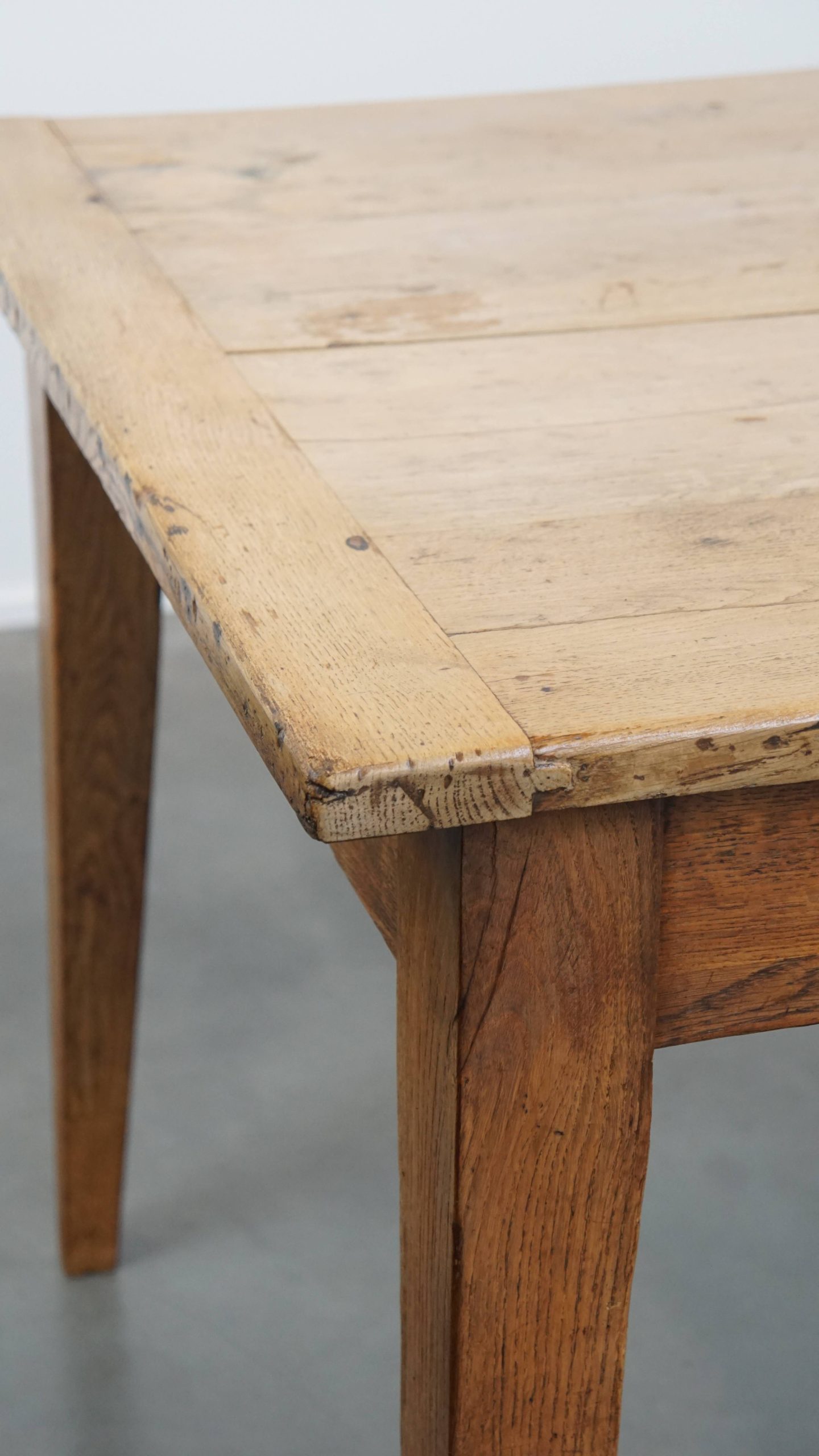 Zeer Grote En Karaktervolle Antieke Eikenhouten Xxl Eettafel Voor 8 Tot 10 Personen image 15