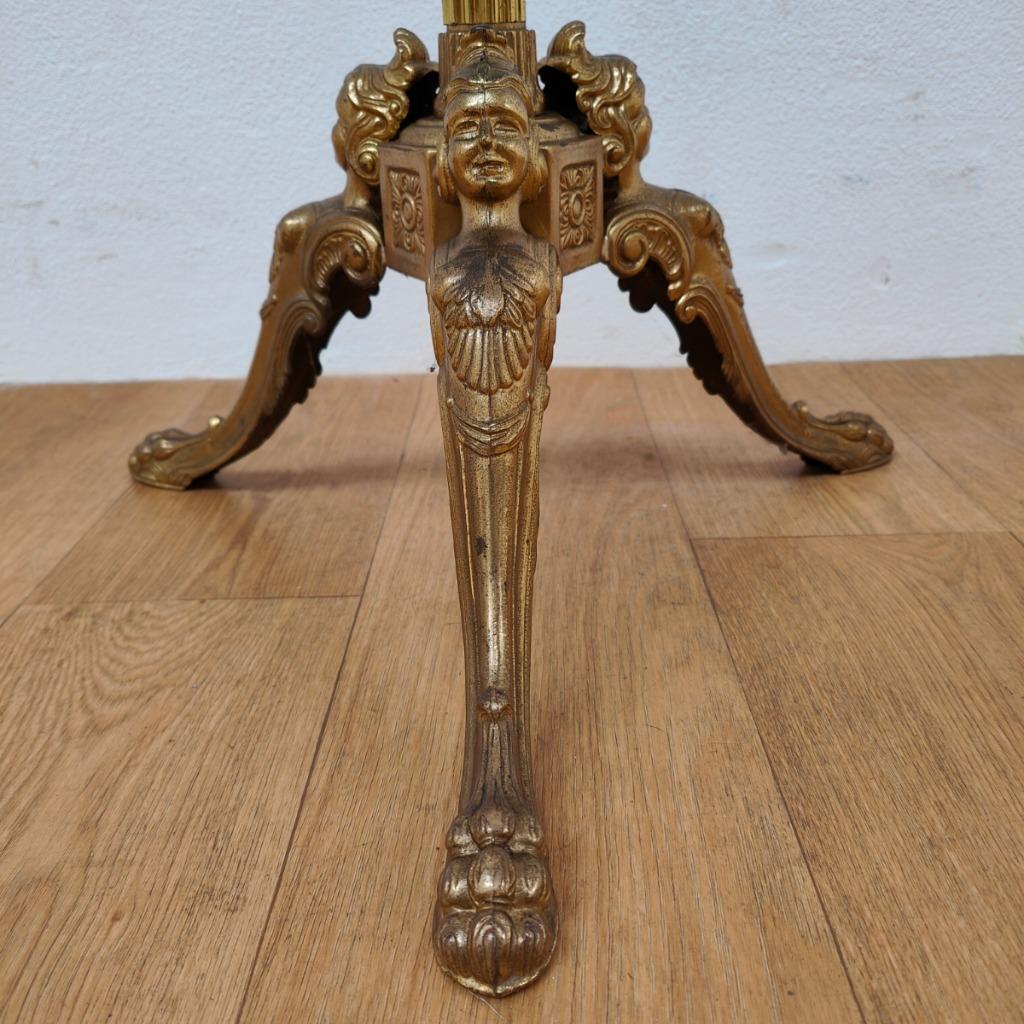 Vintage Goudkleurige Messing Staande Kapstok, Hall Tree 6 image 10