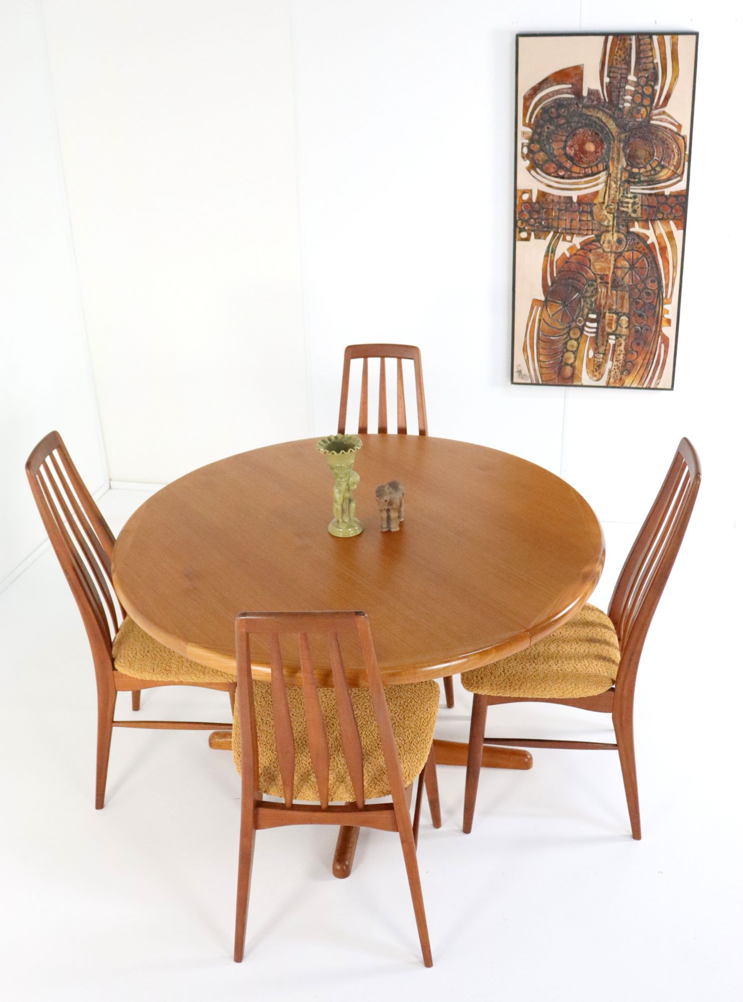 Vintage Johs. Kristoffersen & Son Ronde Eettafel Tafel 'bjerget' image 14