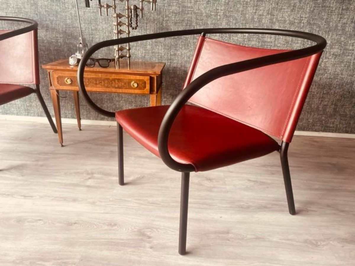 2x Danish Design- Afteroom Lounge Chair, Cognac Leather, Menu image 10