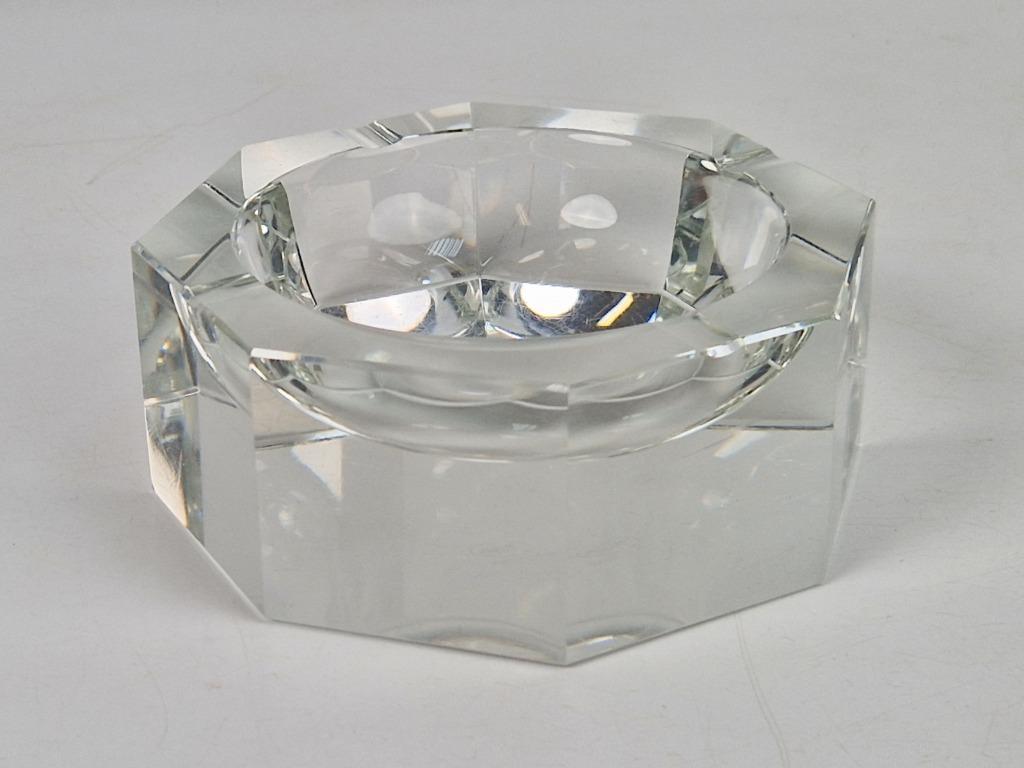 Mid-century Moser Kristallen Asbak Gemerkt ‘50 Kristal Rare image 13