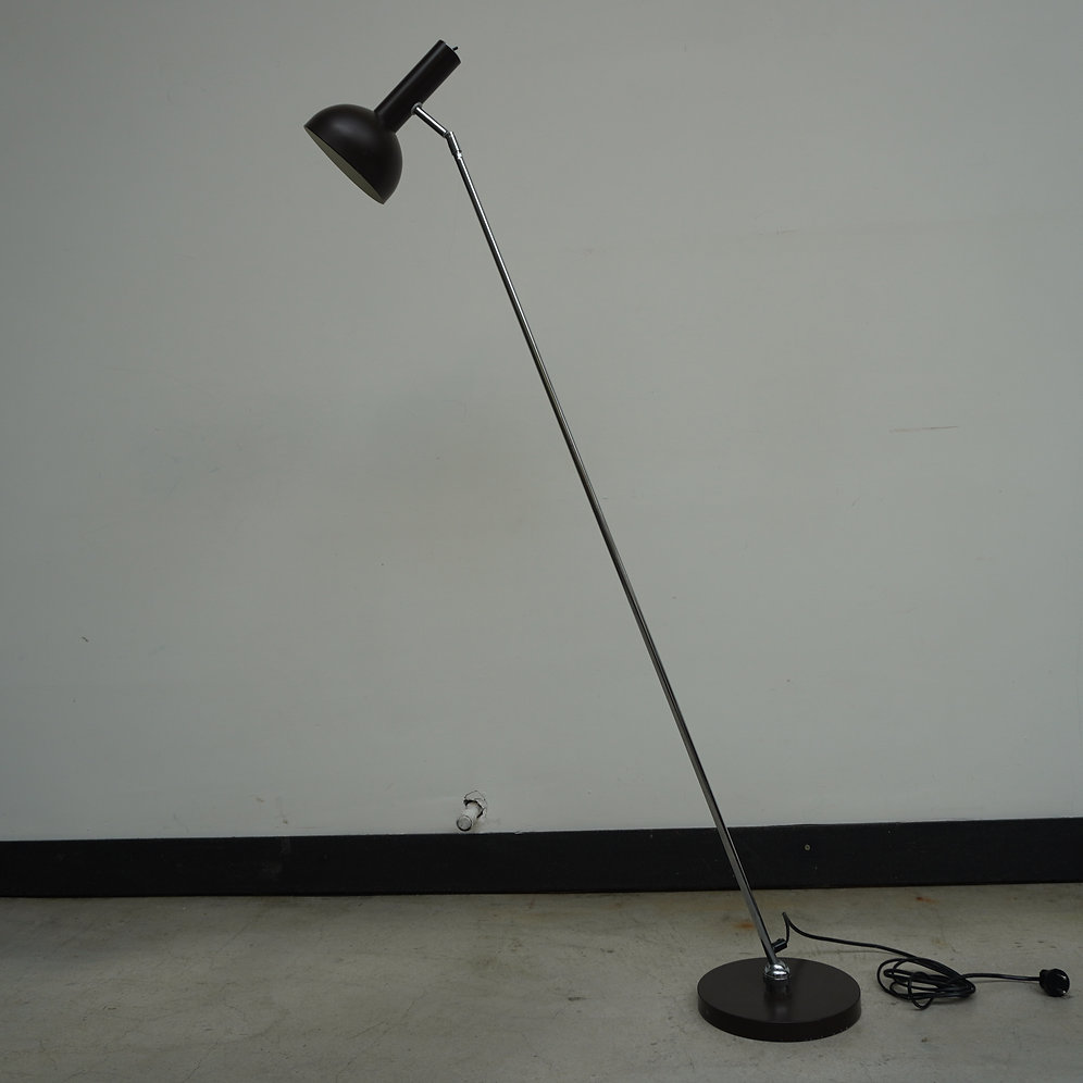 Dark Brown Floor Lamp By H. Busquet For Hala Zeist, 1960S image 2
