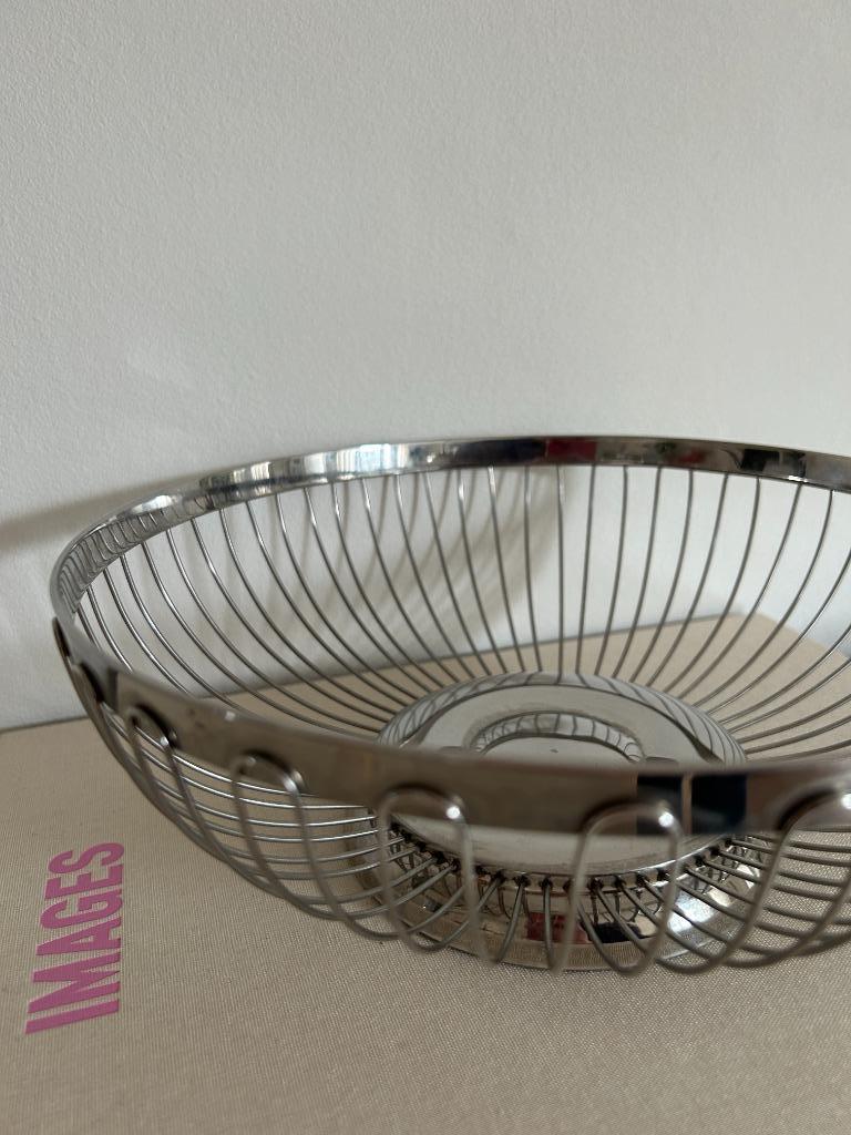 Rvs /chroom / Zilver Draadmand / Broodmand / Fruitschaal image 4