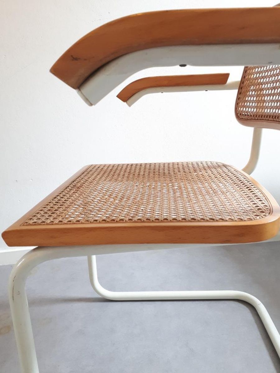 * Vintage Cesca Stoel Marcel Breuer Stijl Webbing Bureaustoel - Tnc3 image 11