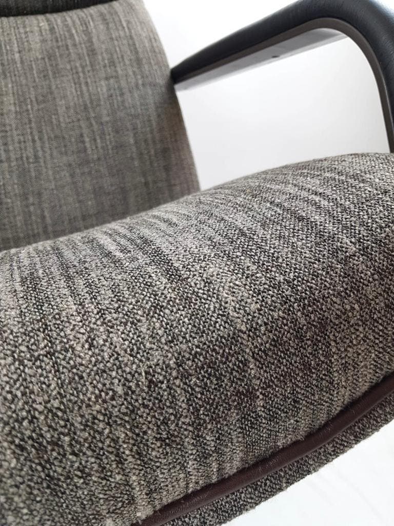 Artifort Draaifauteuil Grijs Bruin F154 Vintage Bureaustoel image 11