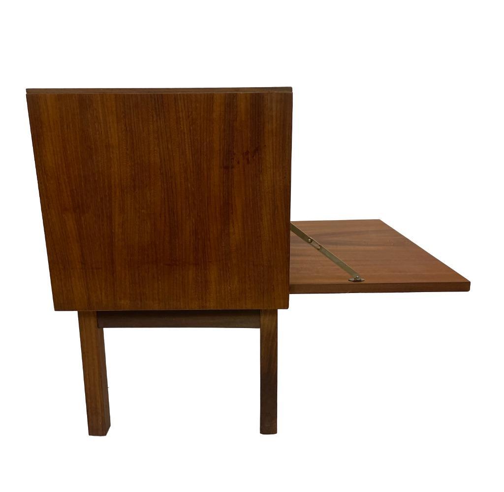Vintage Kastje Compact Klepkast Jaren 60 Teak Fineer image 12