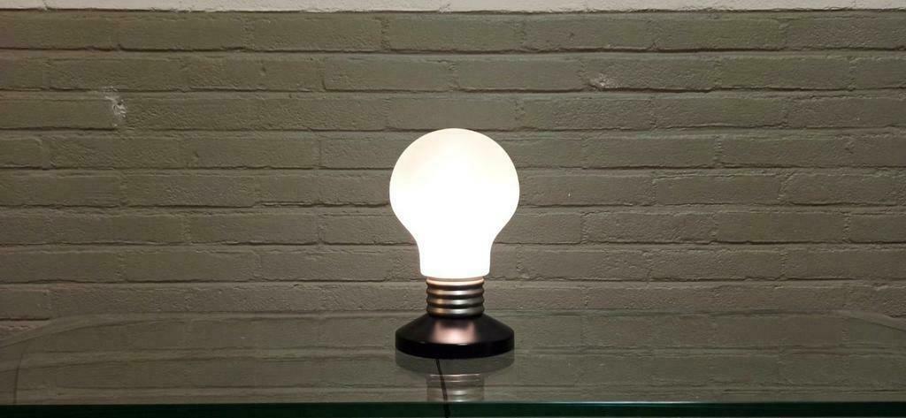 Vintage 1990s Ikea Pop Art Stijl Bulb Lamp Tafellamp image 5