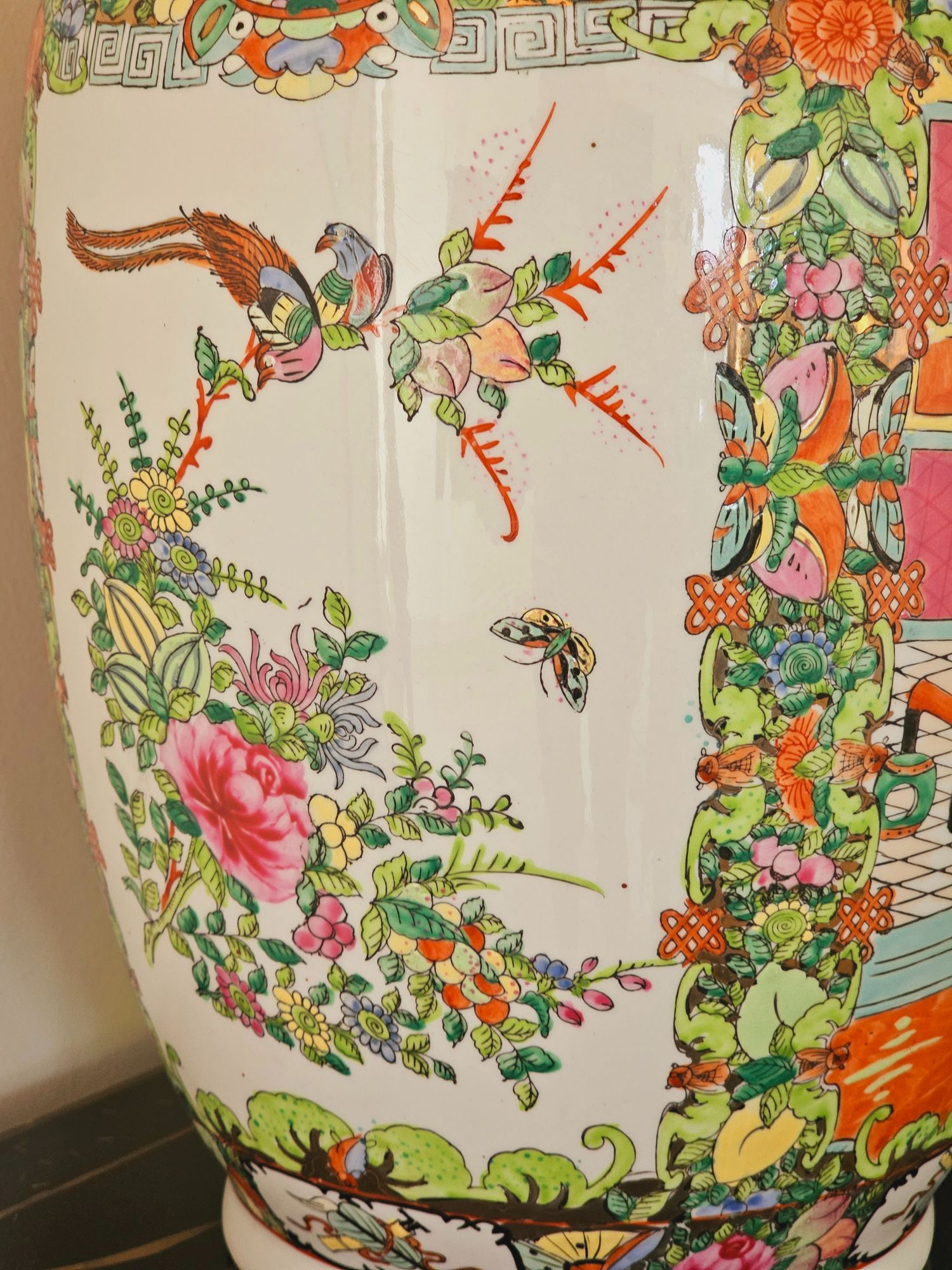 Aziatische Vazen Groot Model 46cm Kleurrijk, Set Chinese Vaas. image 6