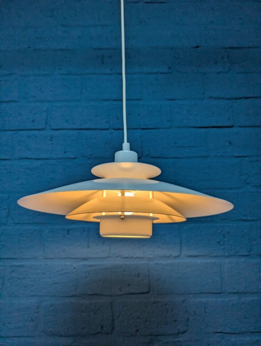 Vintage Schalenlamp, Deens Design, Toplamper image 10