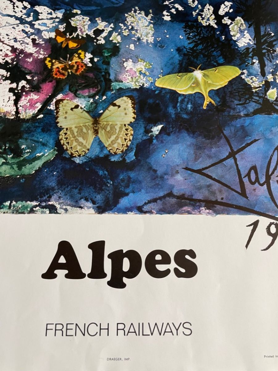 Salvador Dali (1904-1989), Chemins De Fer Francais (alpes), 1969 image 3