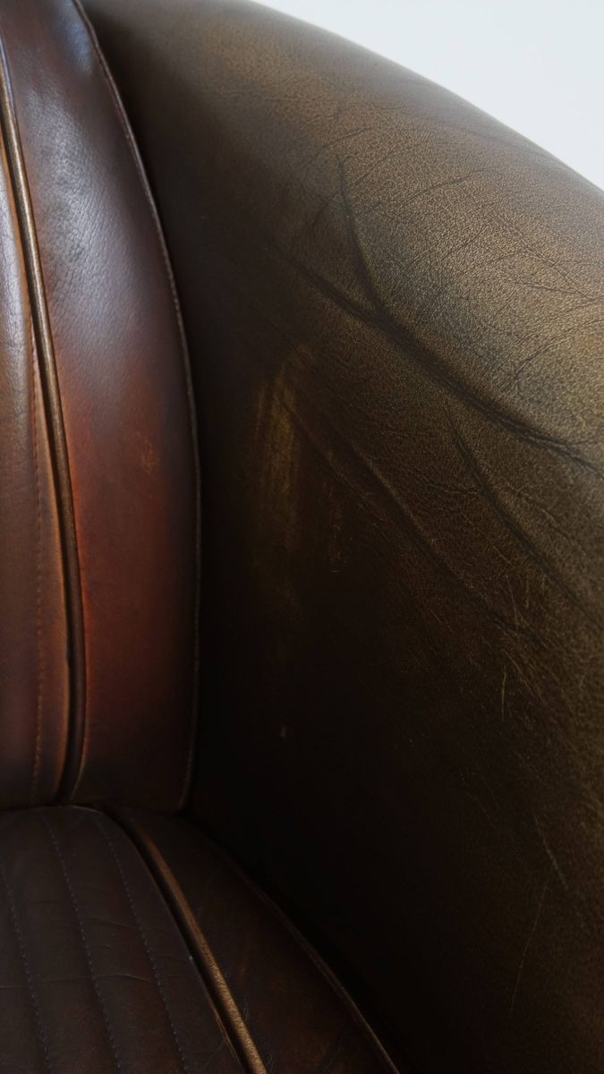Unieke En Tijdloze, Exclusieve Rundleren Delta Chesterfield Aviator Fauteuil Met Een Mooie Kleure image 14