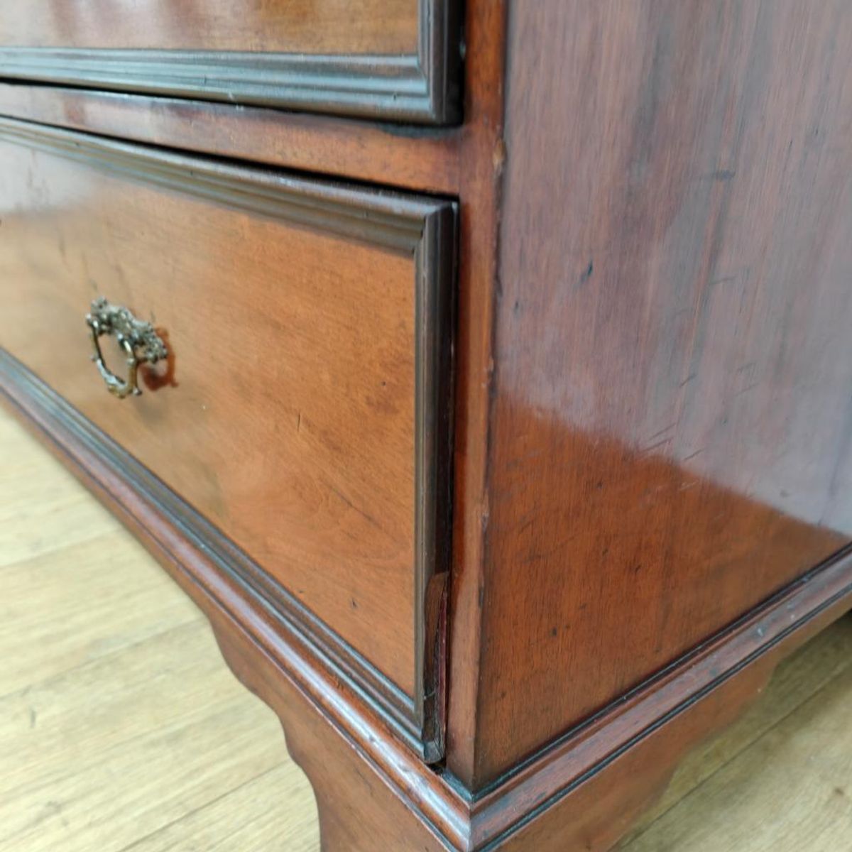 Vintage Antiek Dressoir Commode Ladekast Badkamermeubel Met Marmer Blad 704 image 14