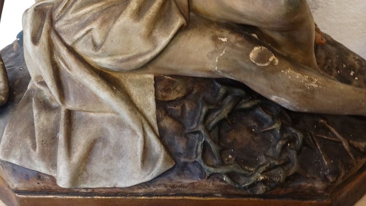 Groot Pieta Beeld Van Ch. Proost Sartini Antwerpen. image 4