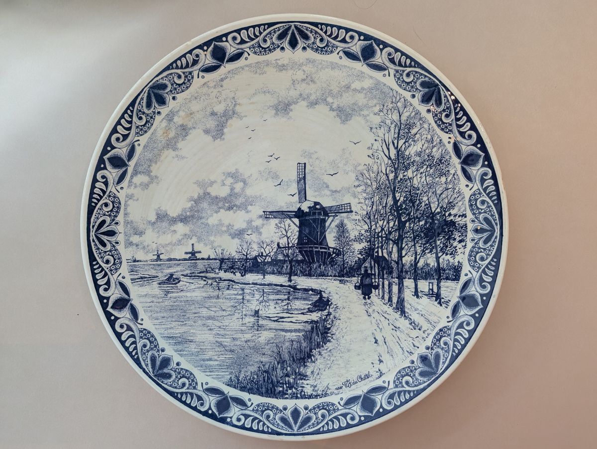 Mooi Delftsblauw Wandbord 39cm image 2