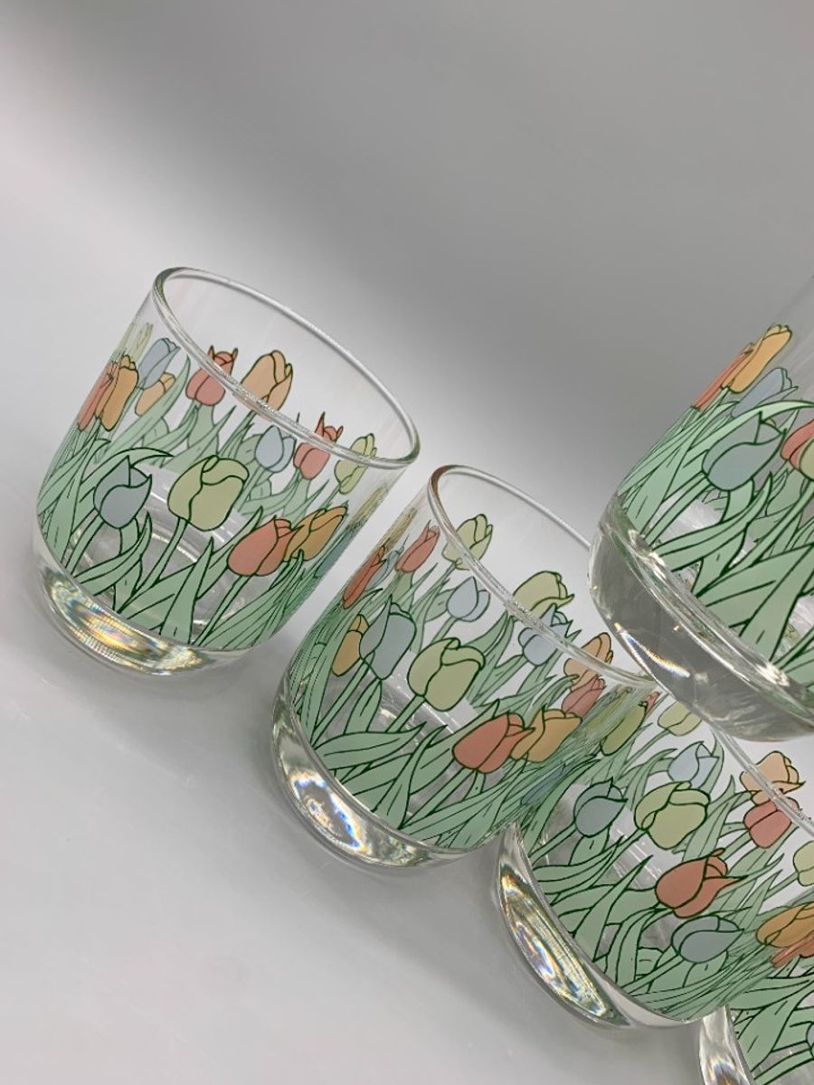 Set Sap Glazen Tulp Pastel 5 Stuks image 2