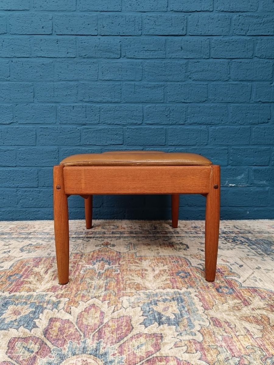 Vintage Fauteuil Met Voetenbank, Deens Design image 12