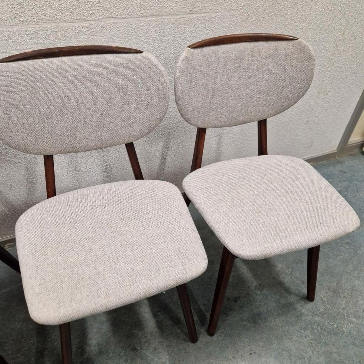 4 Vintage Eetkamerstoelen 4 Vintage Stoelen Bekleed image 4