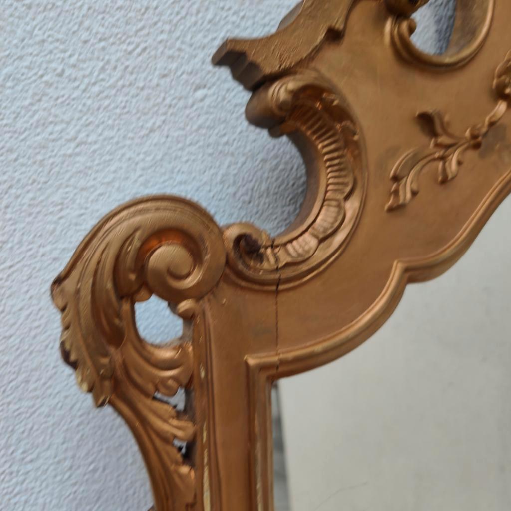 Vintage Brocante Rococo Barok Spiegel Schouwspiegel 706 image 7