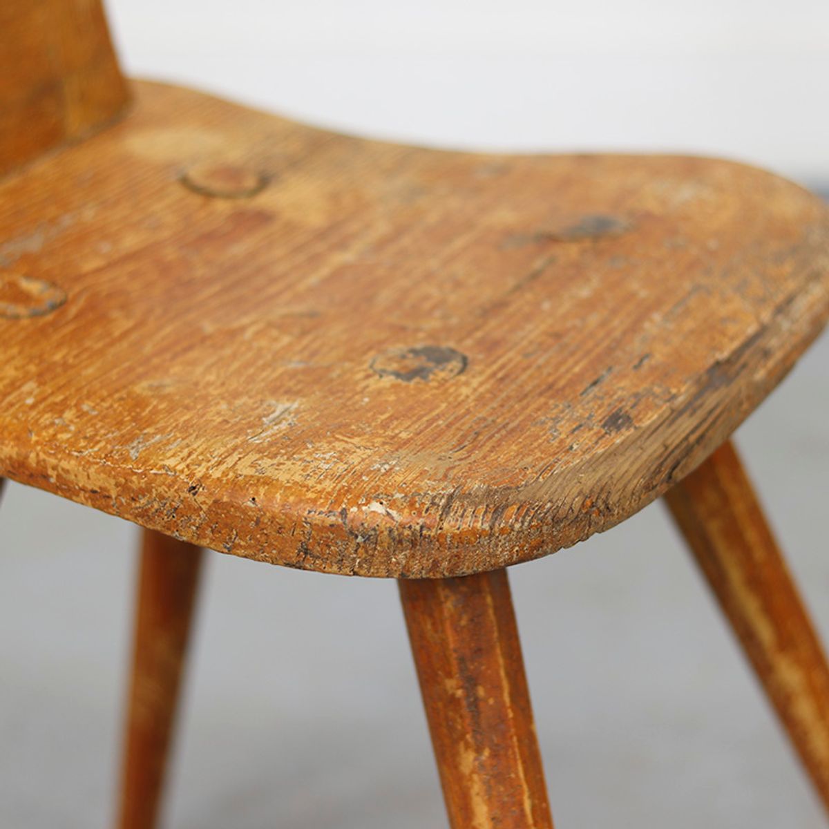 Antieke Wabi Sabi Primitieve Bergstoel image 5