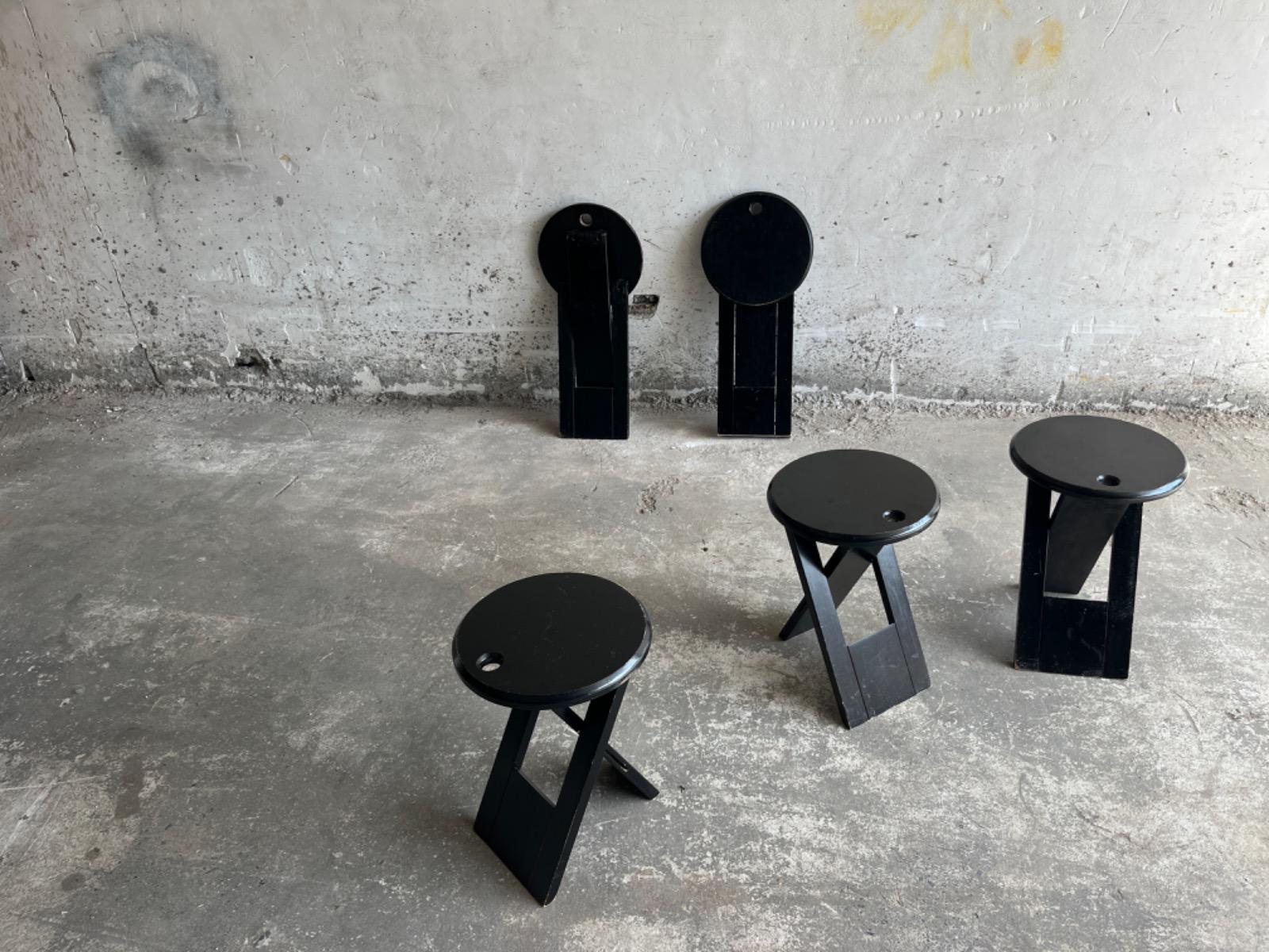 Vintage Tripod Stool, France 1960 image 7