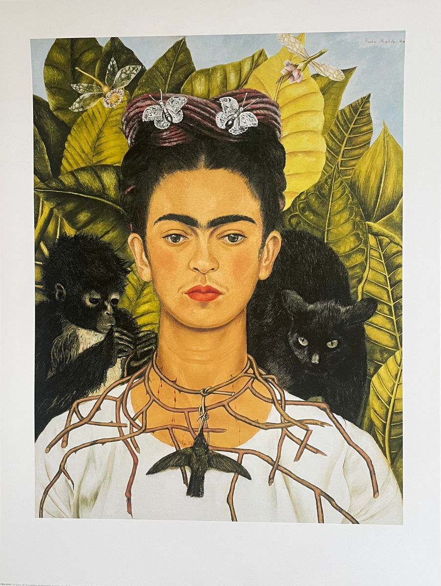 Frida Khalo, Self-portrait With Thorn Necklace And Hummingbird, 1940,... image 2