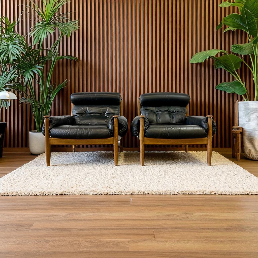 Set Van 2 Vintage Zweedse Fauteuils /eenzitten Eric Merthen image 2