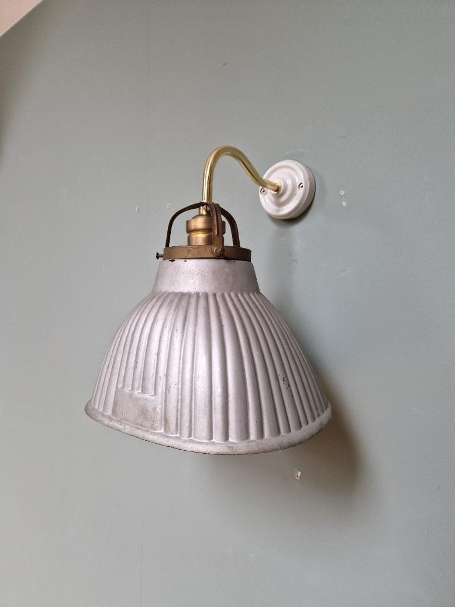 Wandlamp Met Zwanenhals Van Gemercuriseerd Glas, 1930 image 2