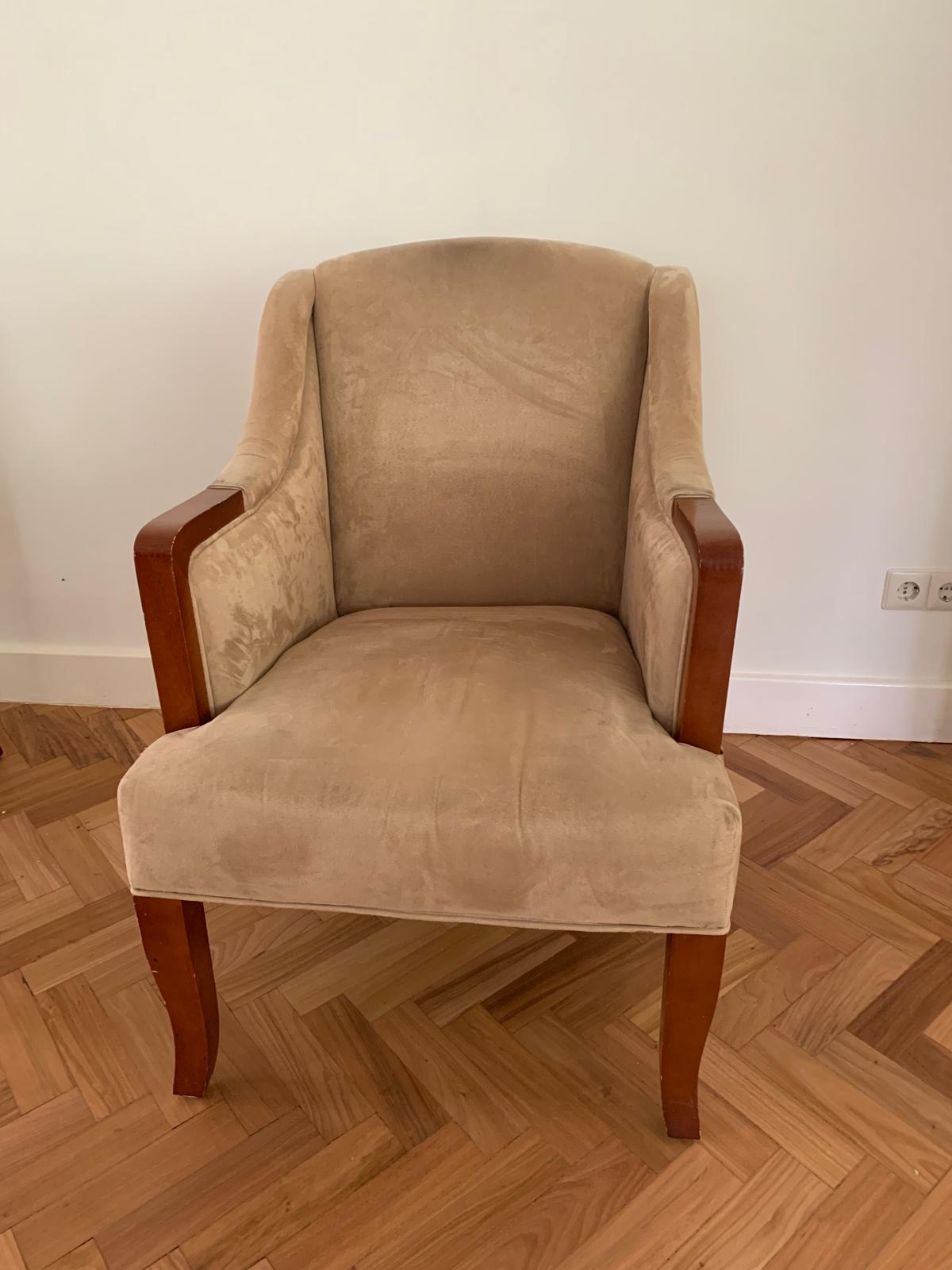 Chesterfield Club Chair Beige - Originele Vintage image 3