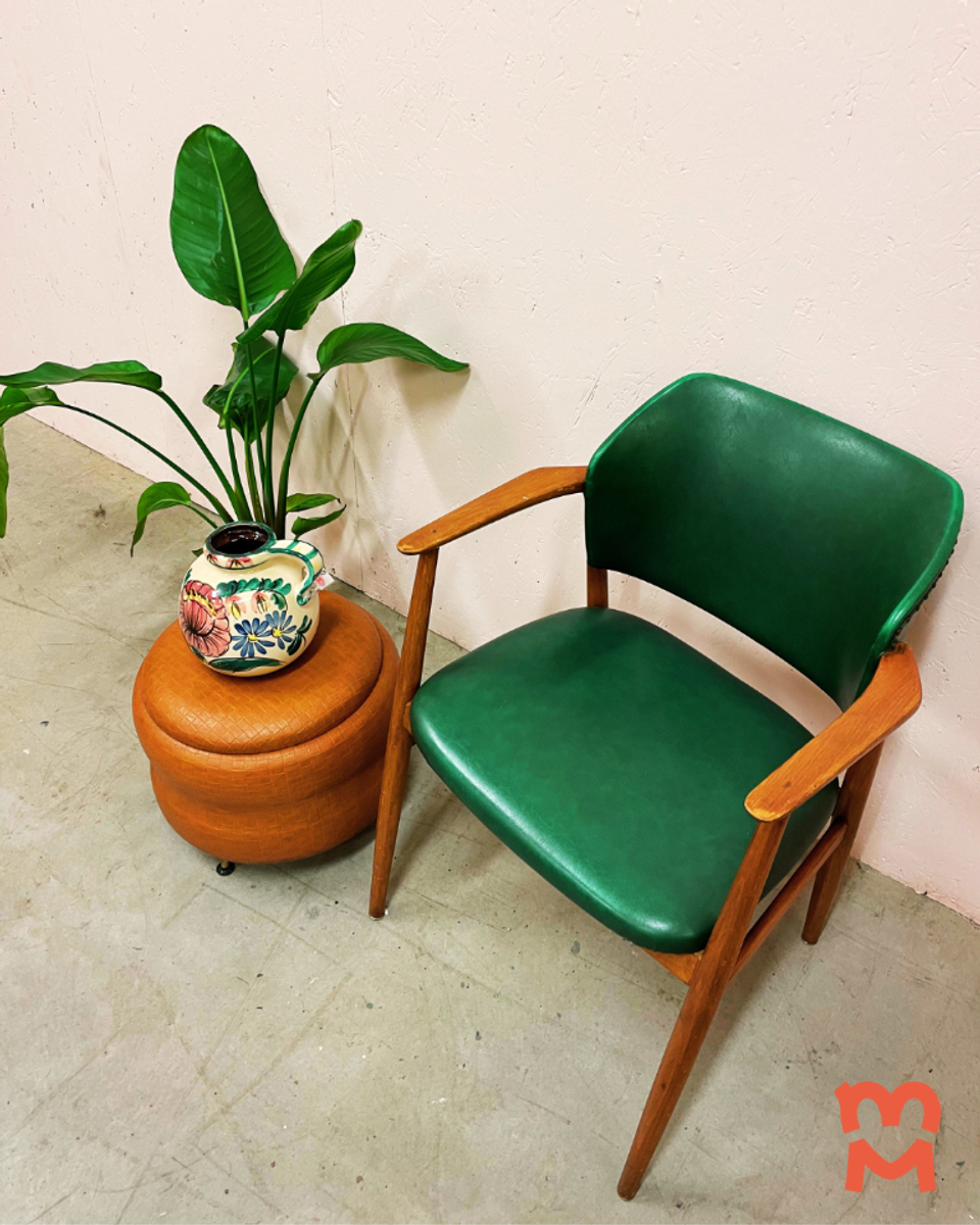 Mooie Groene Jaren 50 Stoel Van Spahn Stadlohn image 7
