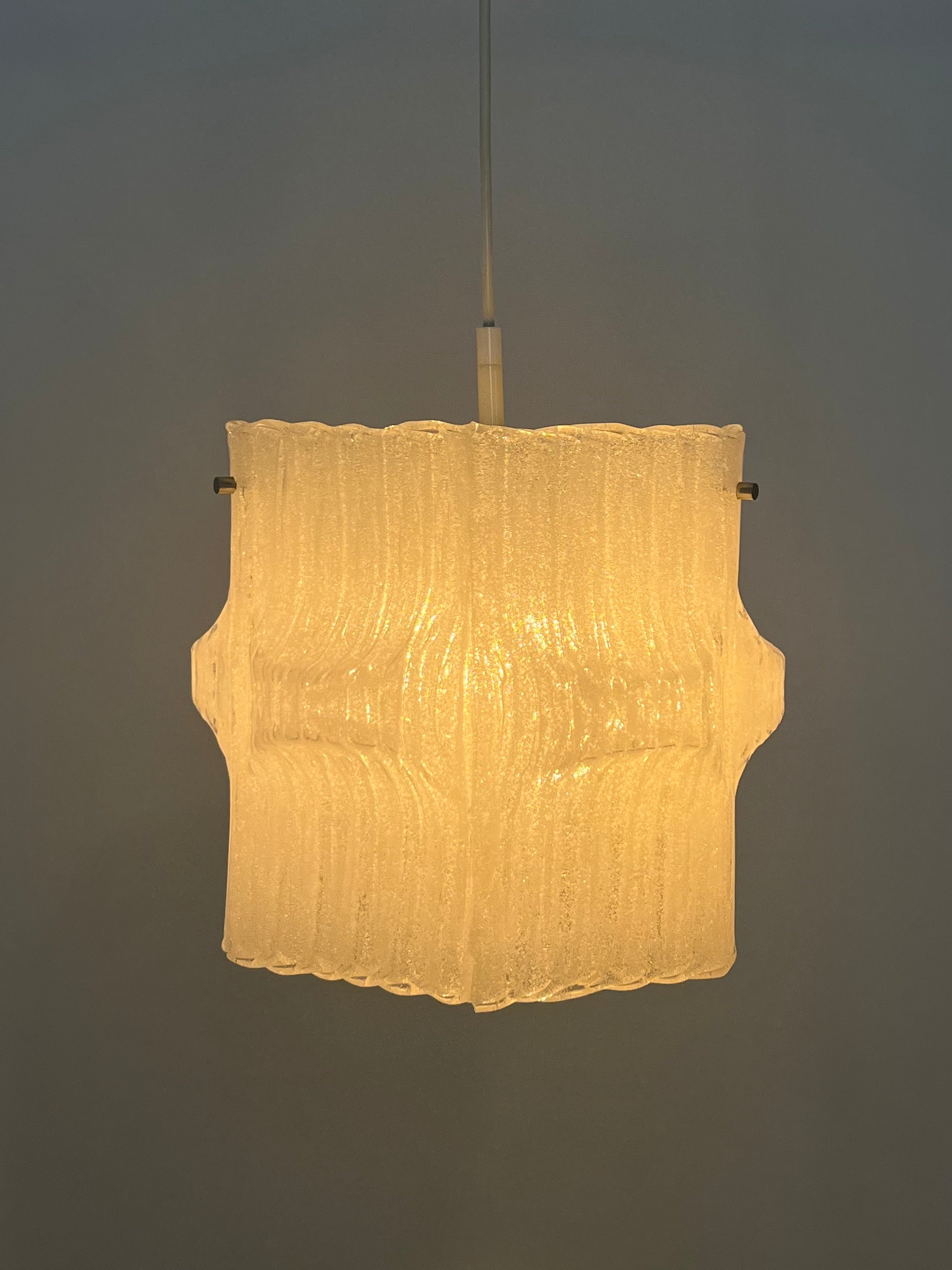 Vintage Pendant Lamp – Ice Lucite image 2