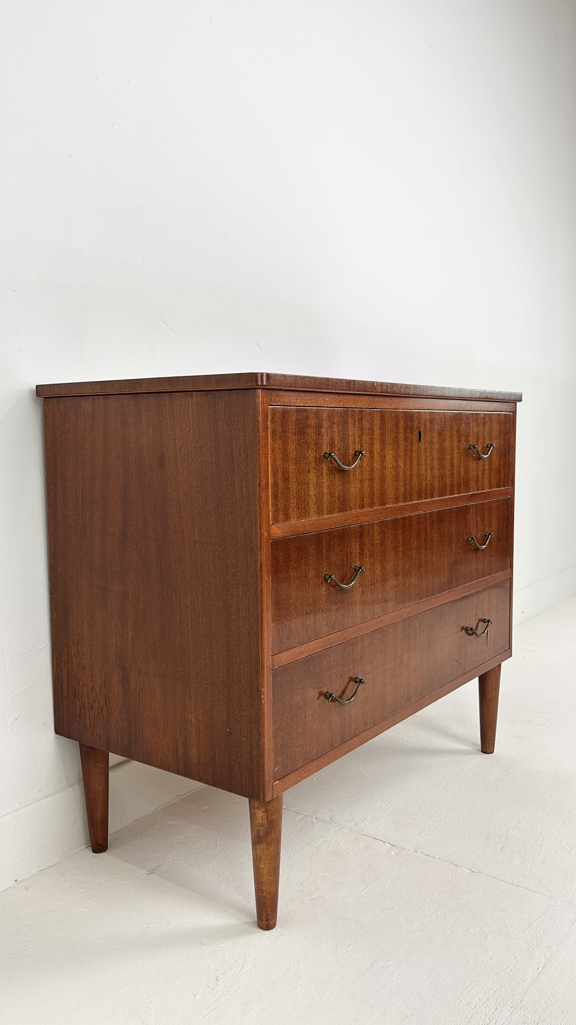 Scandinavisch Vintage Teak Fineren Ladekast Killafors image 6