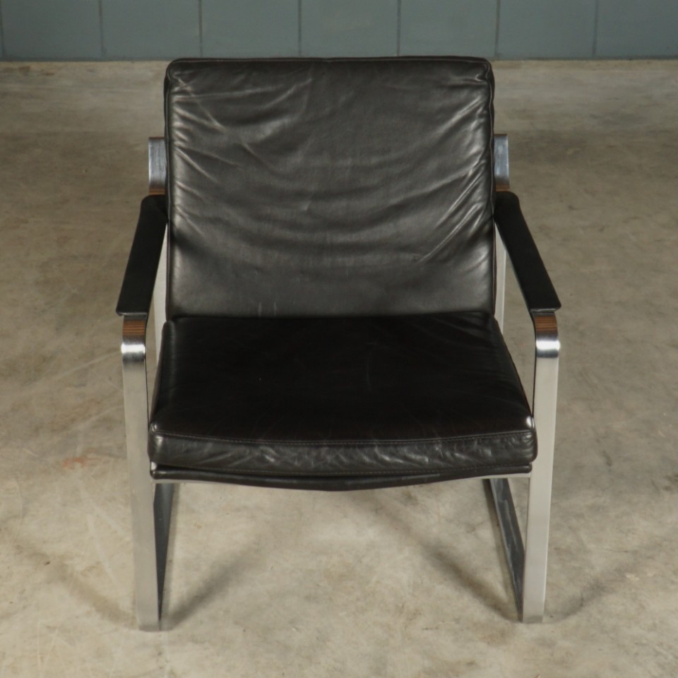 Vintage Lederen Designfauteuil – Walter Knoll – Jaren 60 image 13