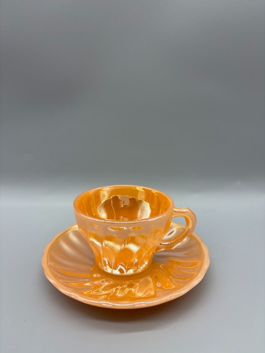 Fire King Kop En Schotel Peach 50's image 4