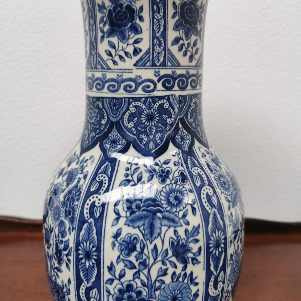 Vintage Delftsblauwe Vaas Tulpvaas Porselein image 7
