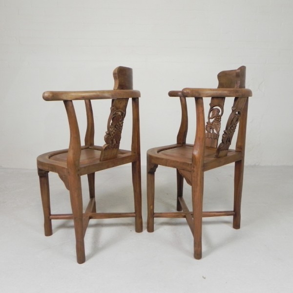 Set Van 2 Hoekstoelen In Teak, Jaren '80 image 10