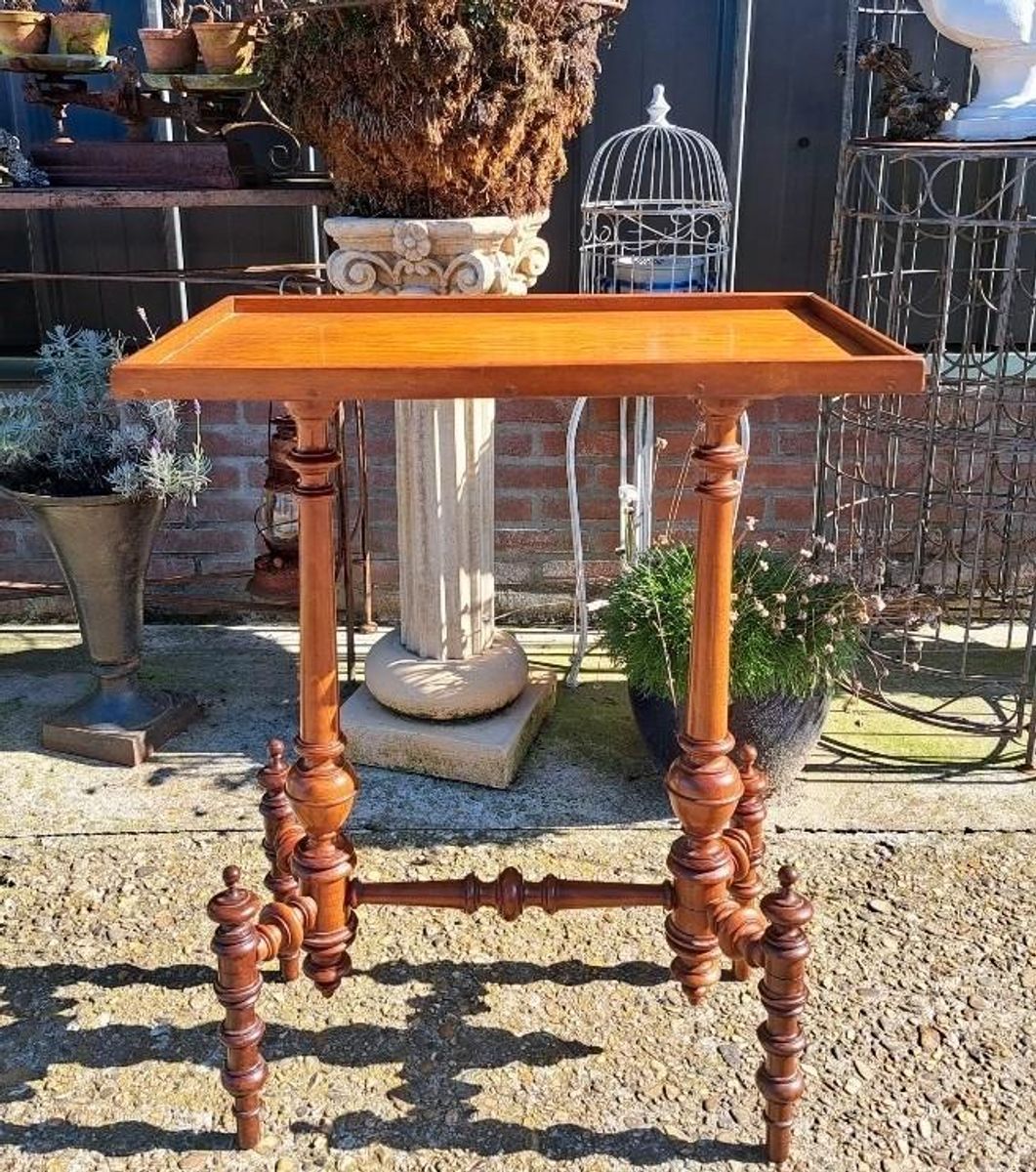 Antieke Spinnen Bijzettafel Sidetable, Haltafel image 2